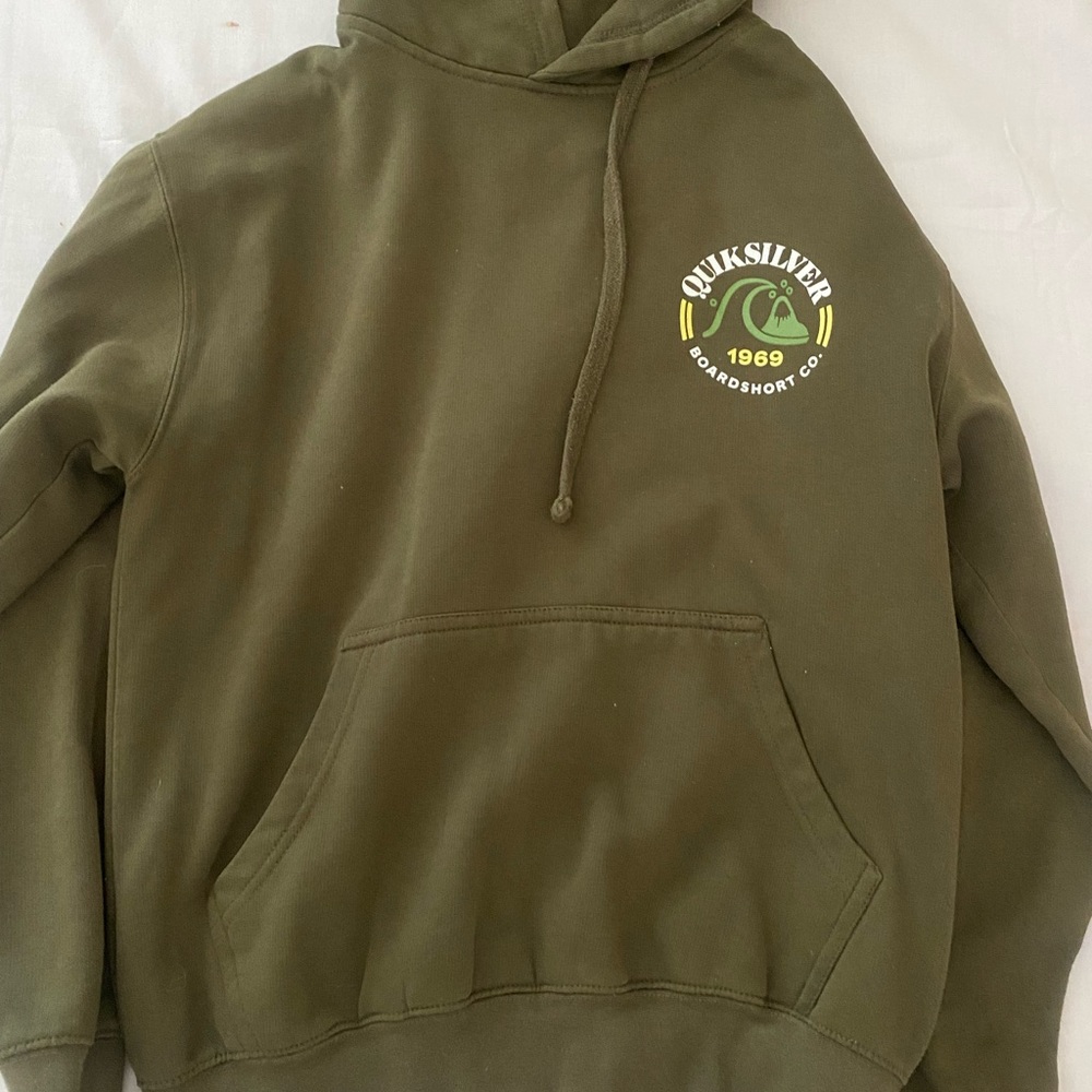 Mens Green quicksilver sweatshirt